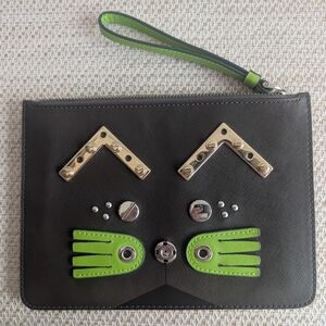 Marc By Marc Jacobs Black and Green Wristlet